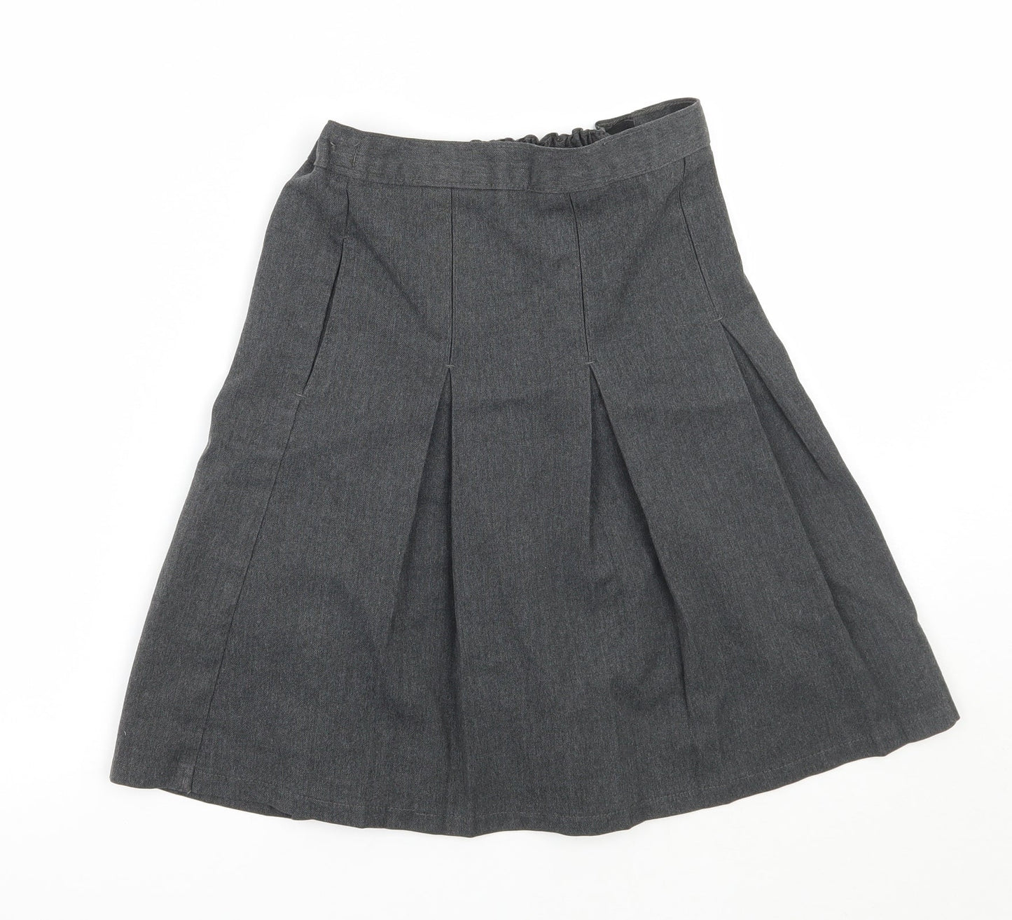 Marks and Spencer Girls Grey   A-Line Skirt Size 8-9 Years