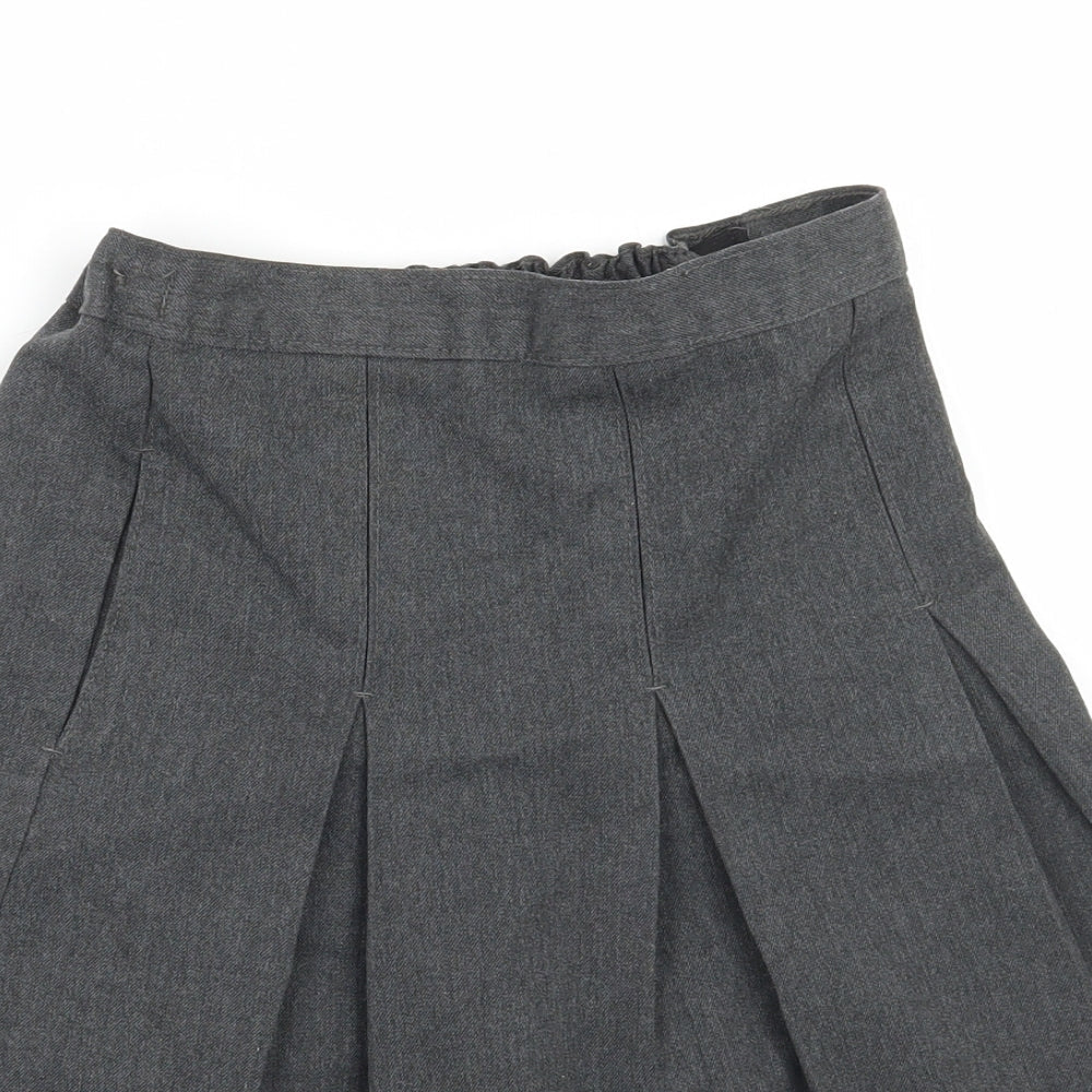 Marks and Spencer Girls Grey   A-Line Skirt Size 8-9 Years
