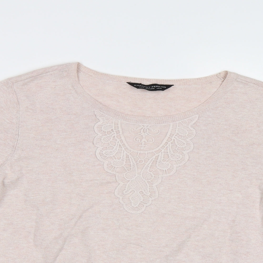 Dorothy Perkins Womens Pink   Pullover Jumper Size 14