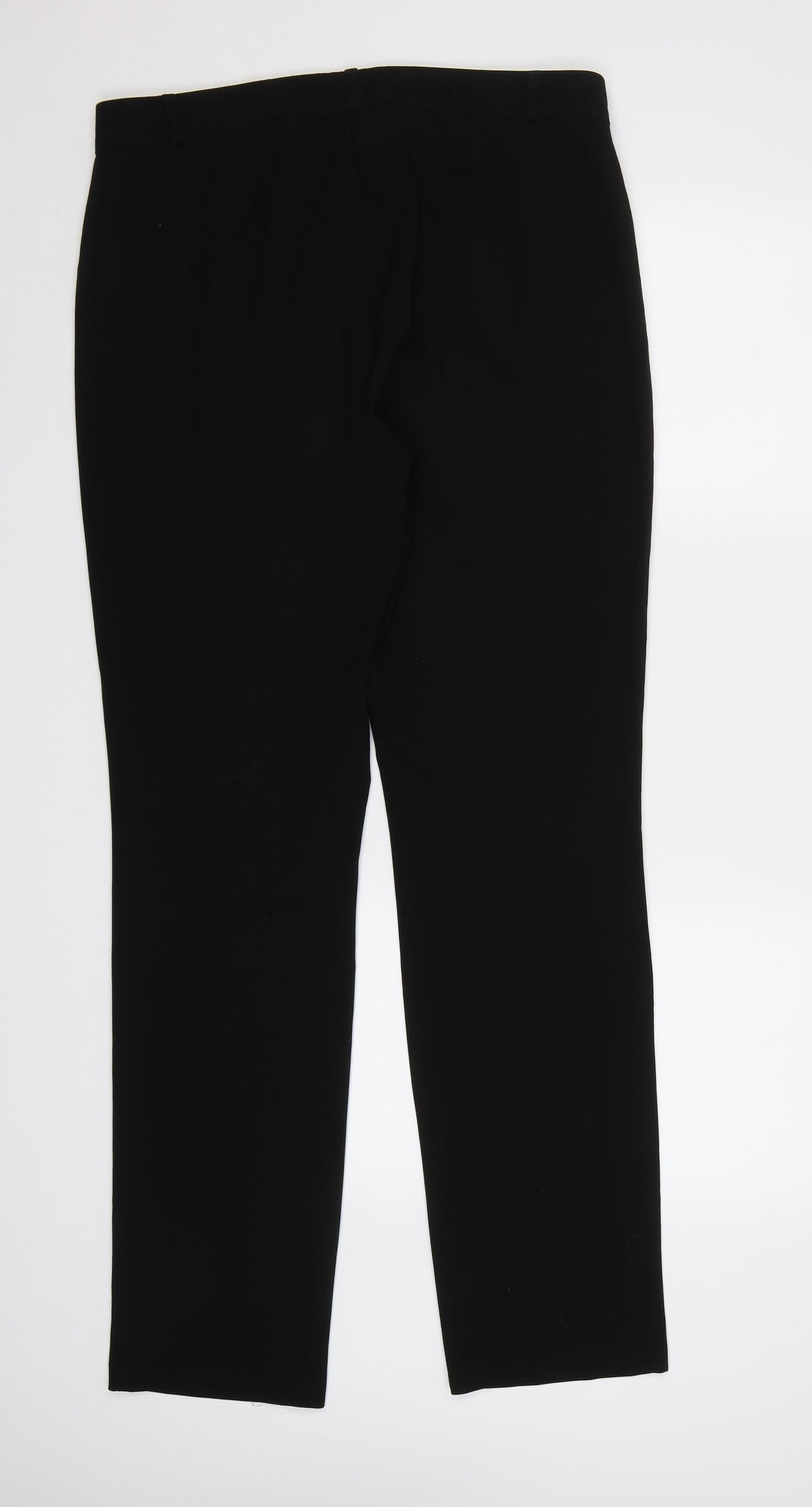 M&S Womens Black   Dress Pants Trousers Size 12 L32 in