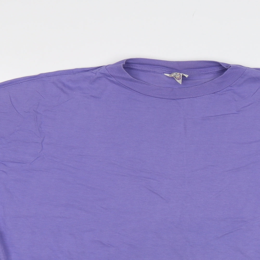 Cis Co. Ltd Womens Purple   Basic T-Shirt Size L