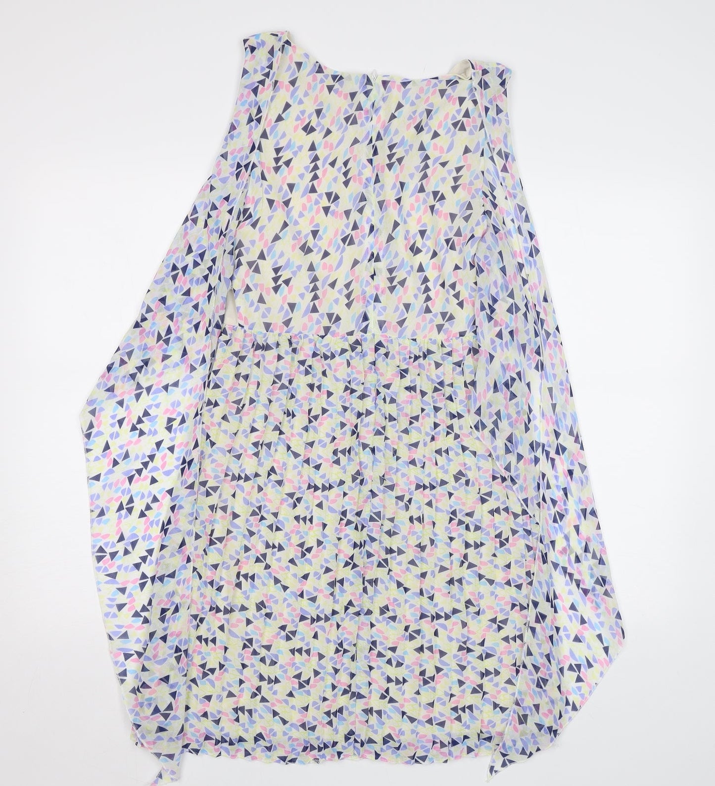 Preworn Womens Multicoloured Geometric  A-Line  Size 8