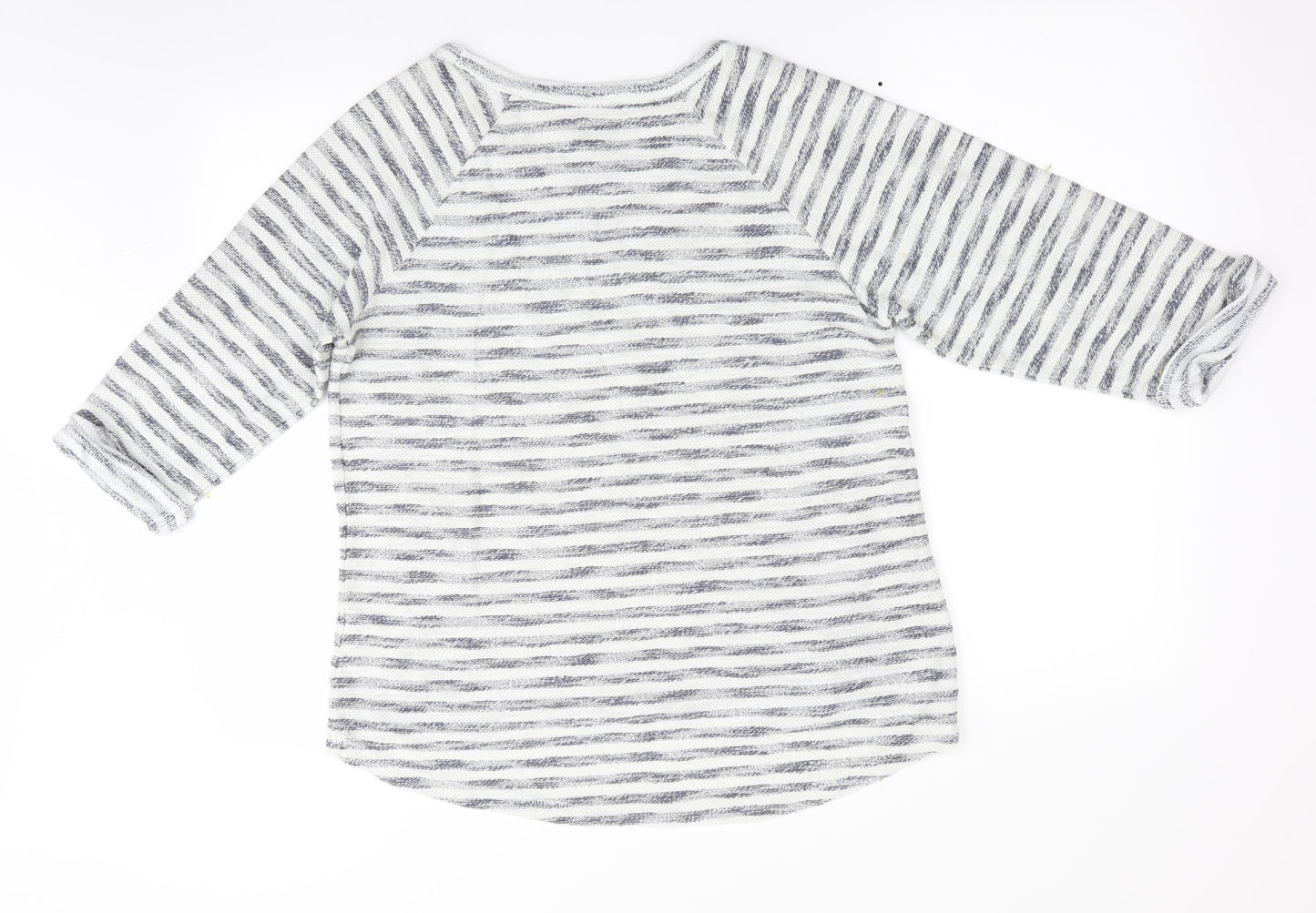 Papapya Womens Blue Striped  Pullover Jumper Size 12