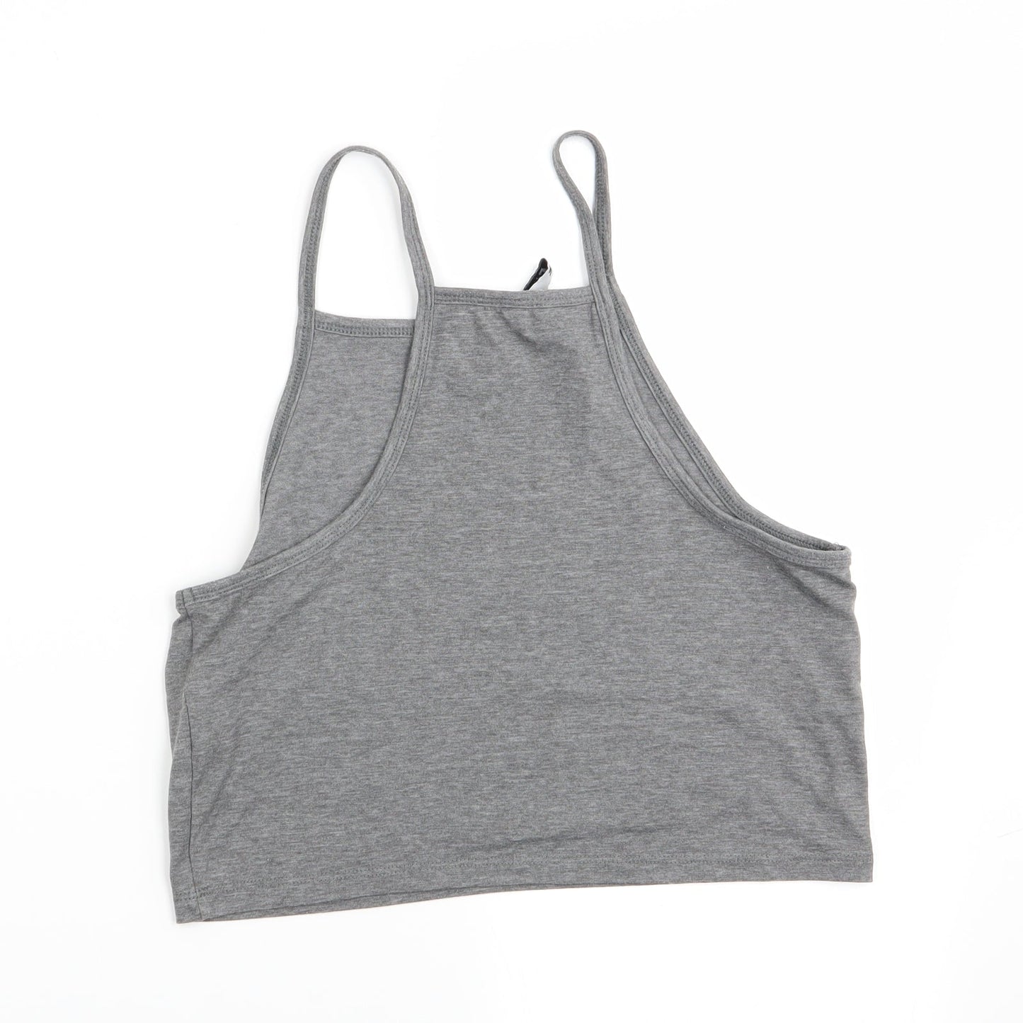 Divided Womens Grey   Cropped T-Shirt Size 10