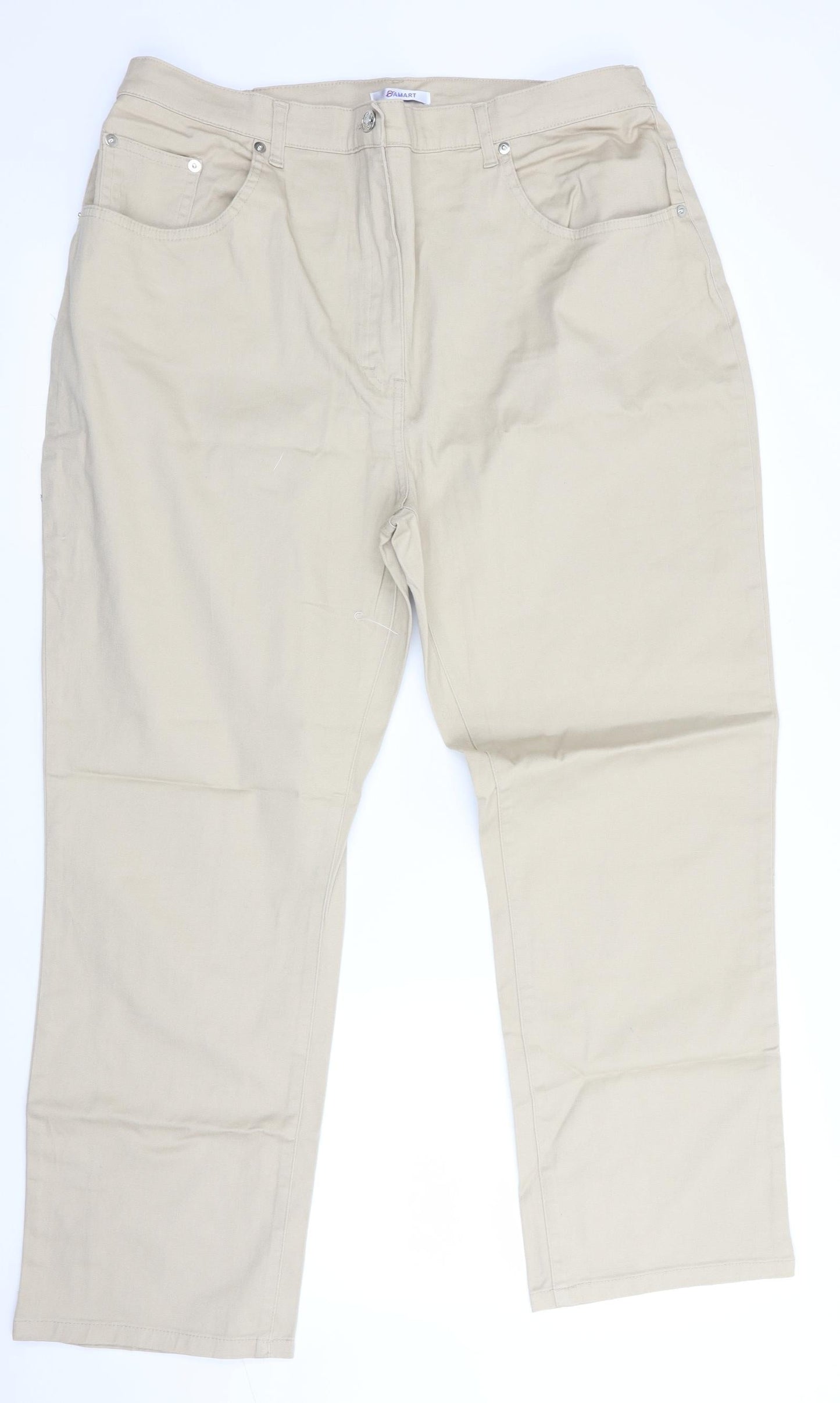 Damart Womens Beige   Trousers  Size 20 L27 in