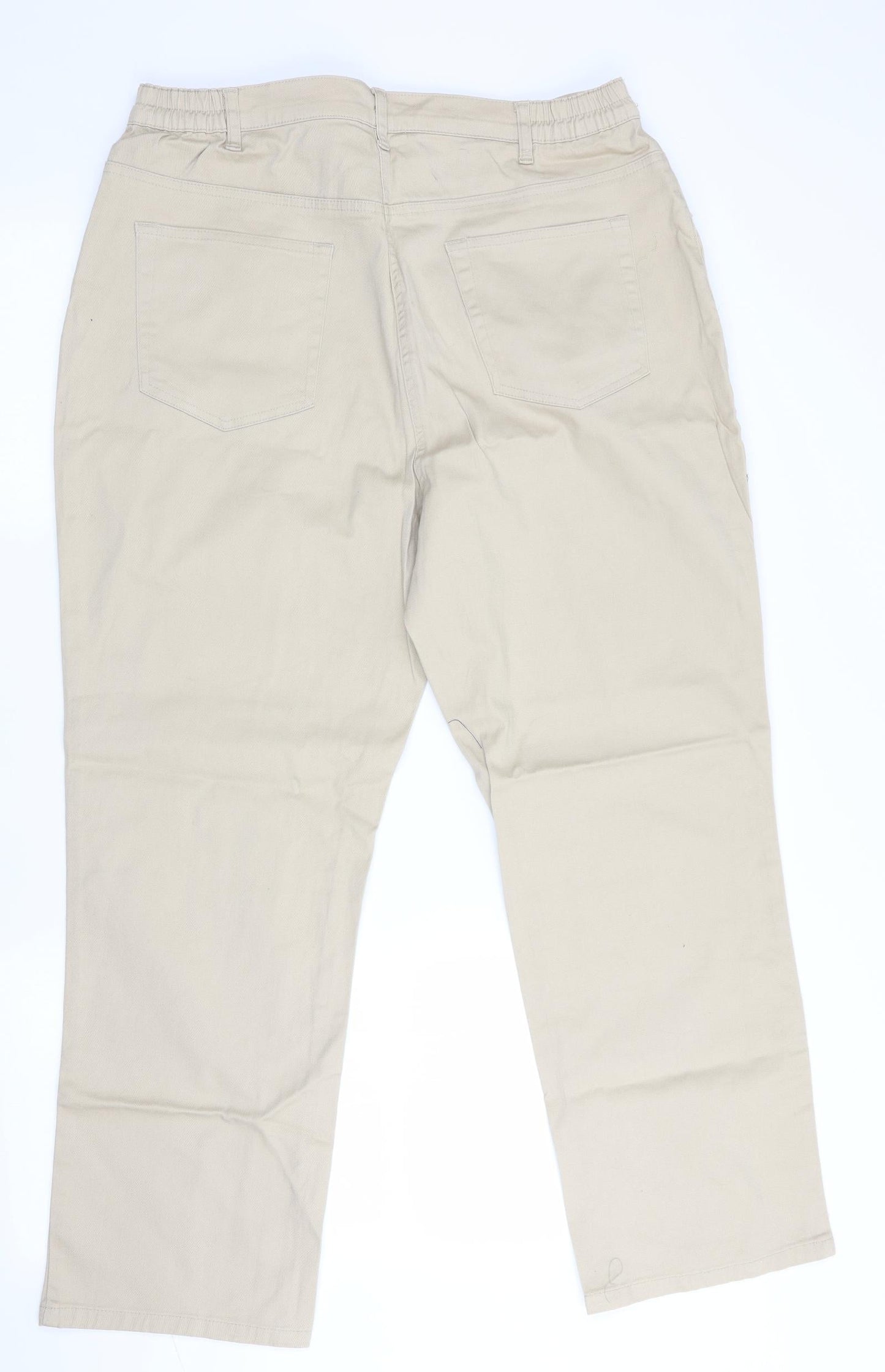 Damart Womens Beige   Trousers  Size 20 L27 in