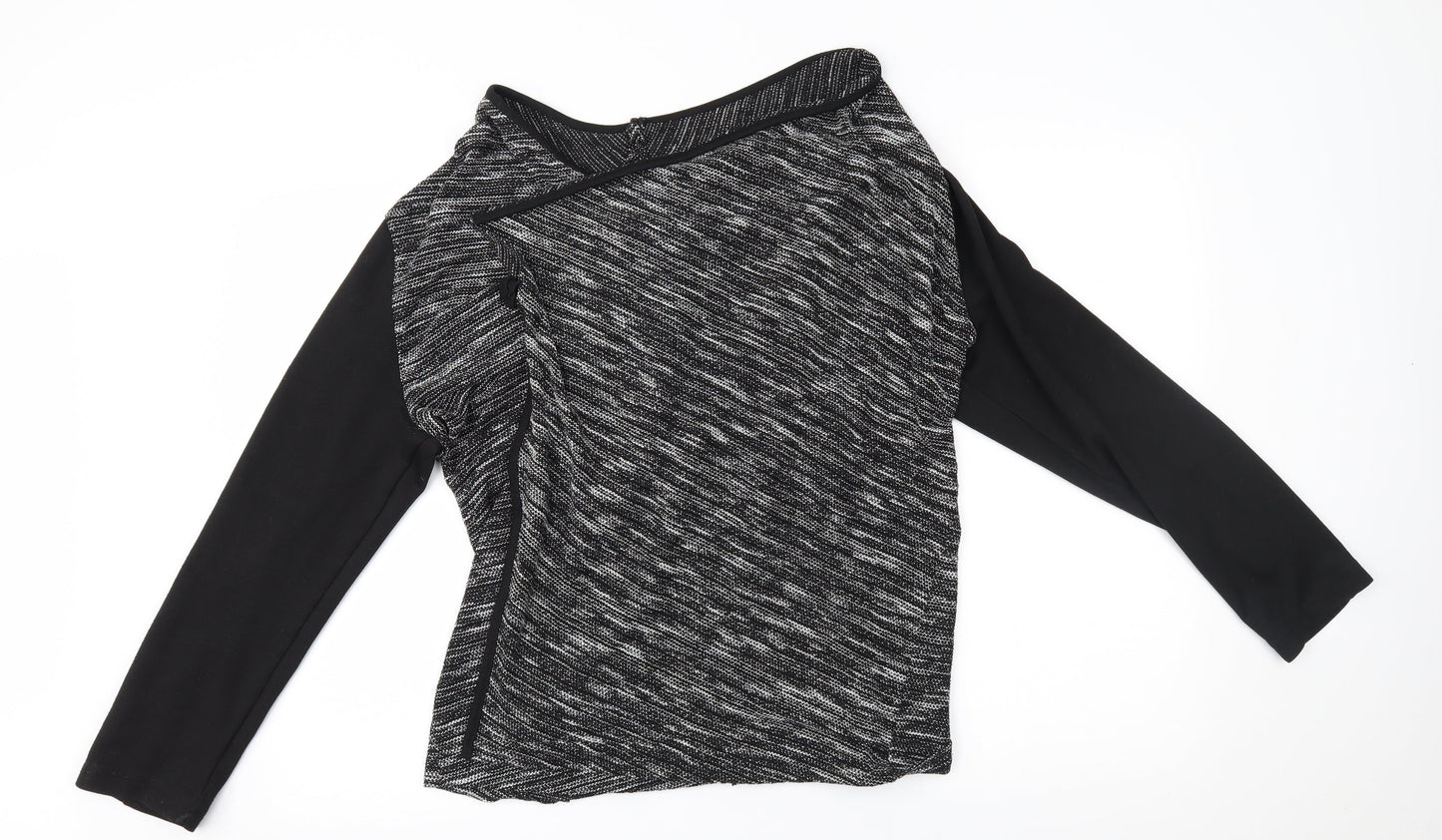 BHS Womens Grey   Wrap Jumper Size 16