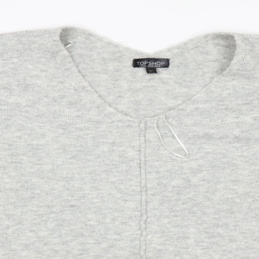 Topshop Womens Grey   Pullover Jumper Size 14