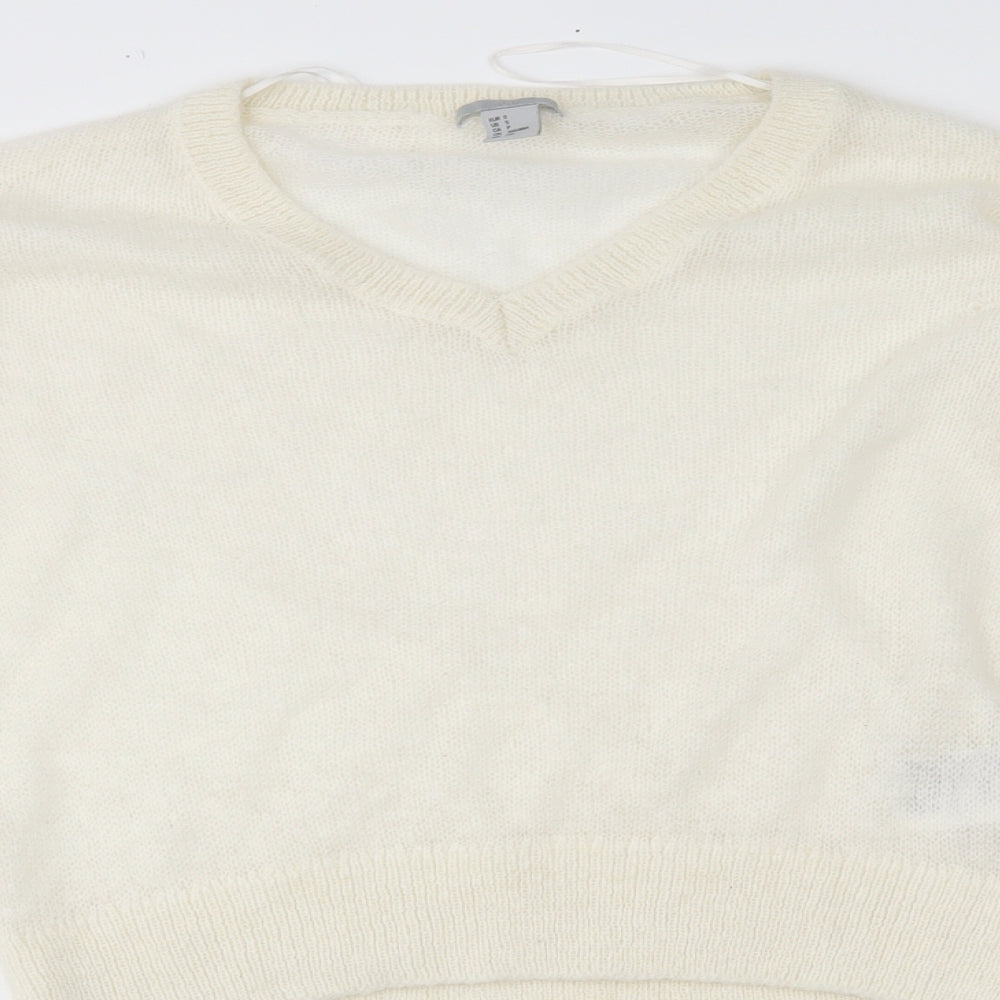 H&M Womens Ivory   Pullover Jumper Size S
