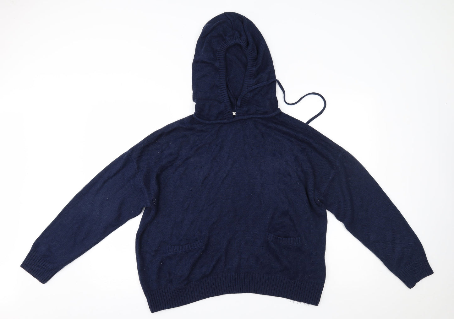 TU Womens Blue   Pullover Hoodie Size L