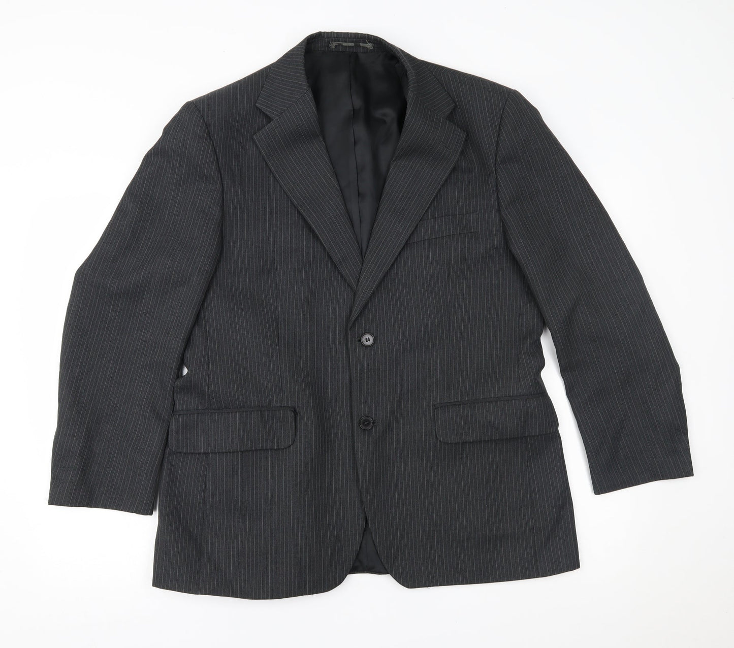 Pinstripe Mens Black Striped  Jacket Blazer
