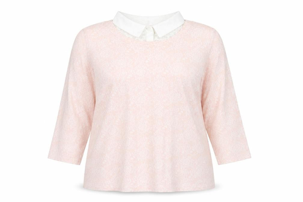 m&s Womens Pink Floral  Pullover Jumper Size 16