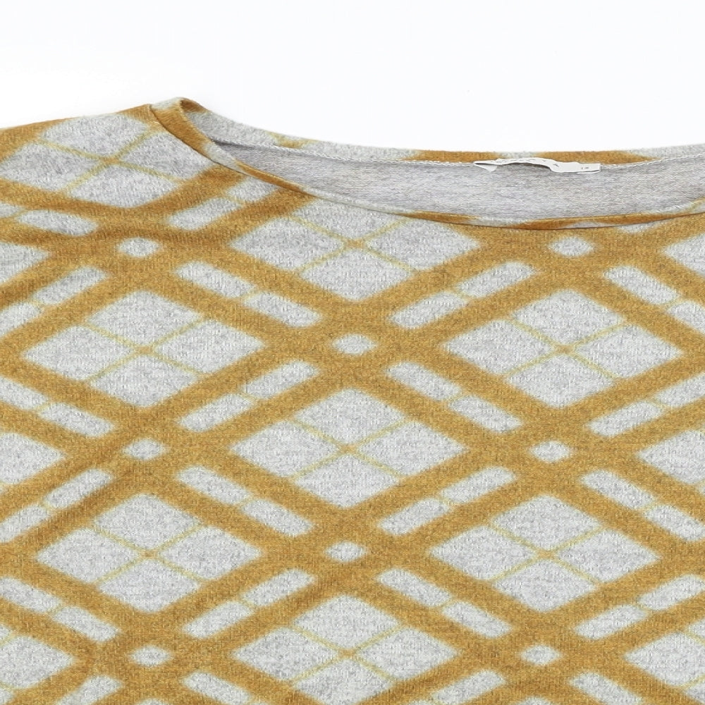 Papaya Womens Multicoloured Argyle/Diamond  Pullover Jumper Size 14