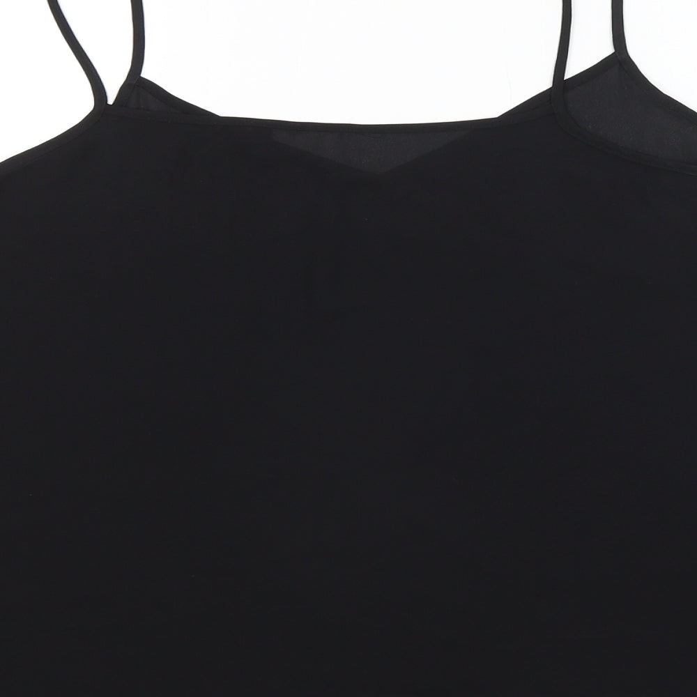 Preworn Womens Black   Basic T-Shirt Size 14