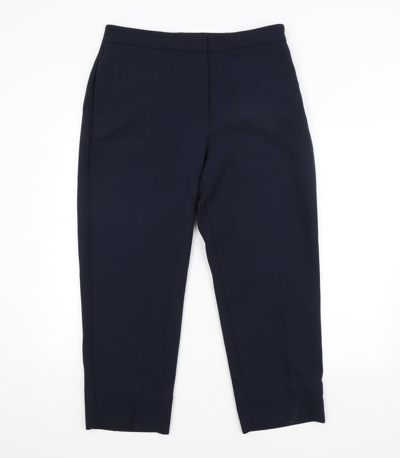 M&S Womens Blue   Trousers  Size 14 L26 in