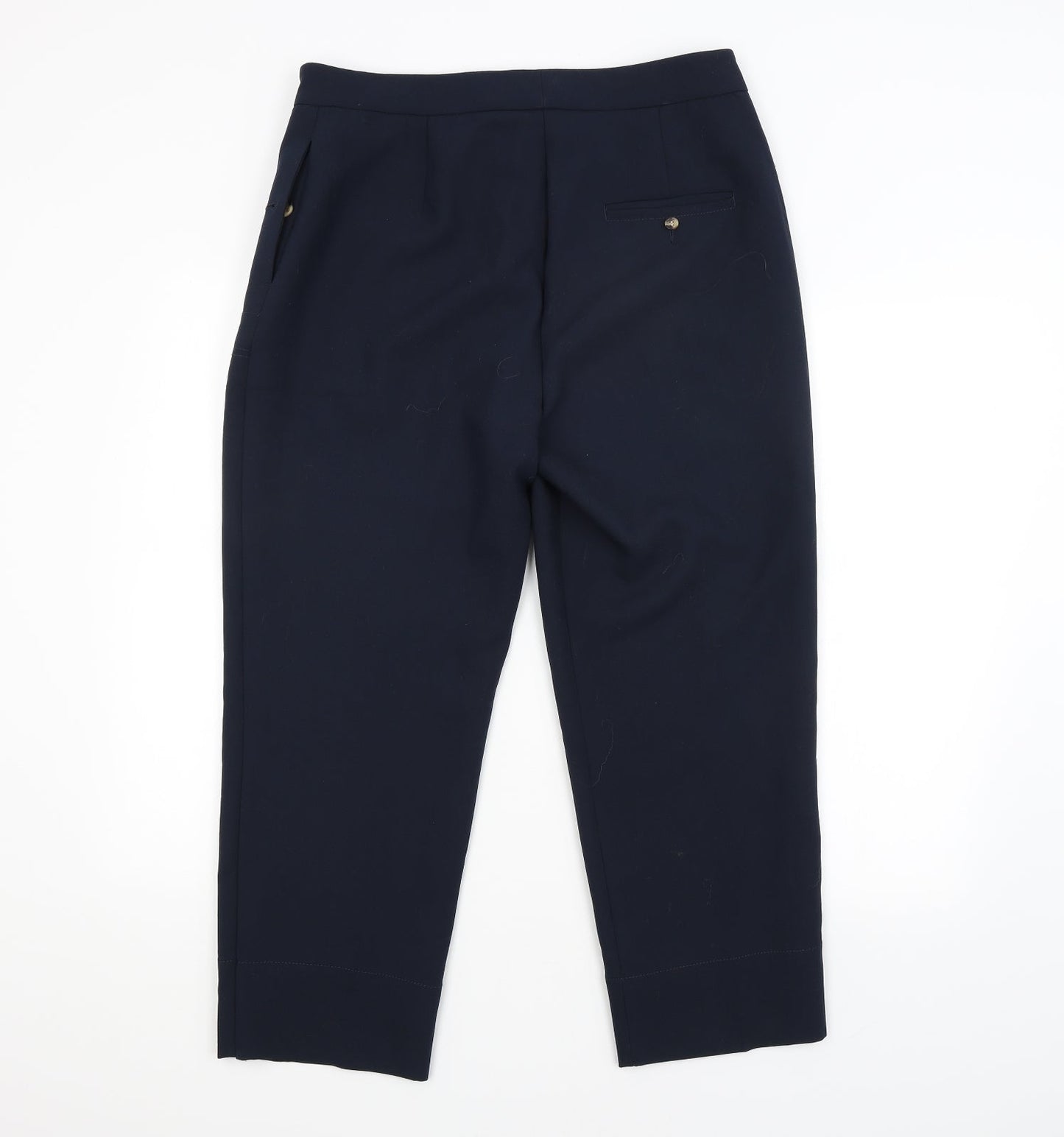M&S Womens Blue   Trousers  Size 14 L26 in