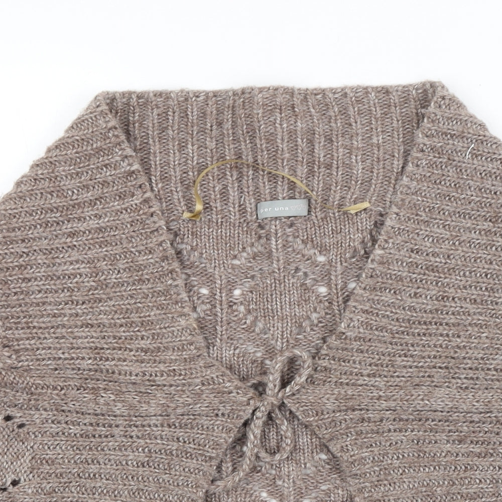 Per Una Womens Brown   Cardigan Jumper Size M