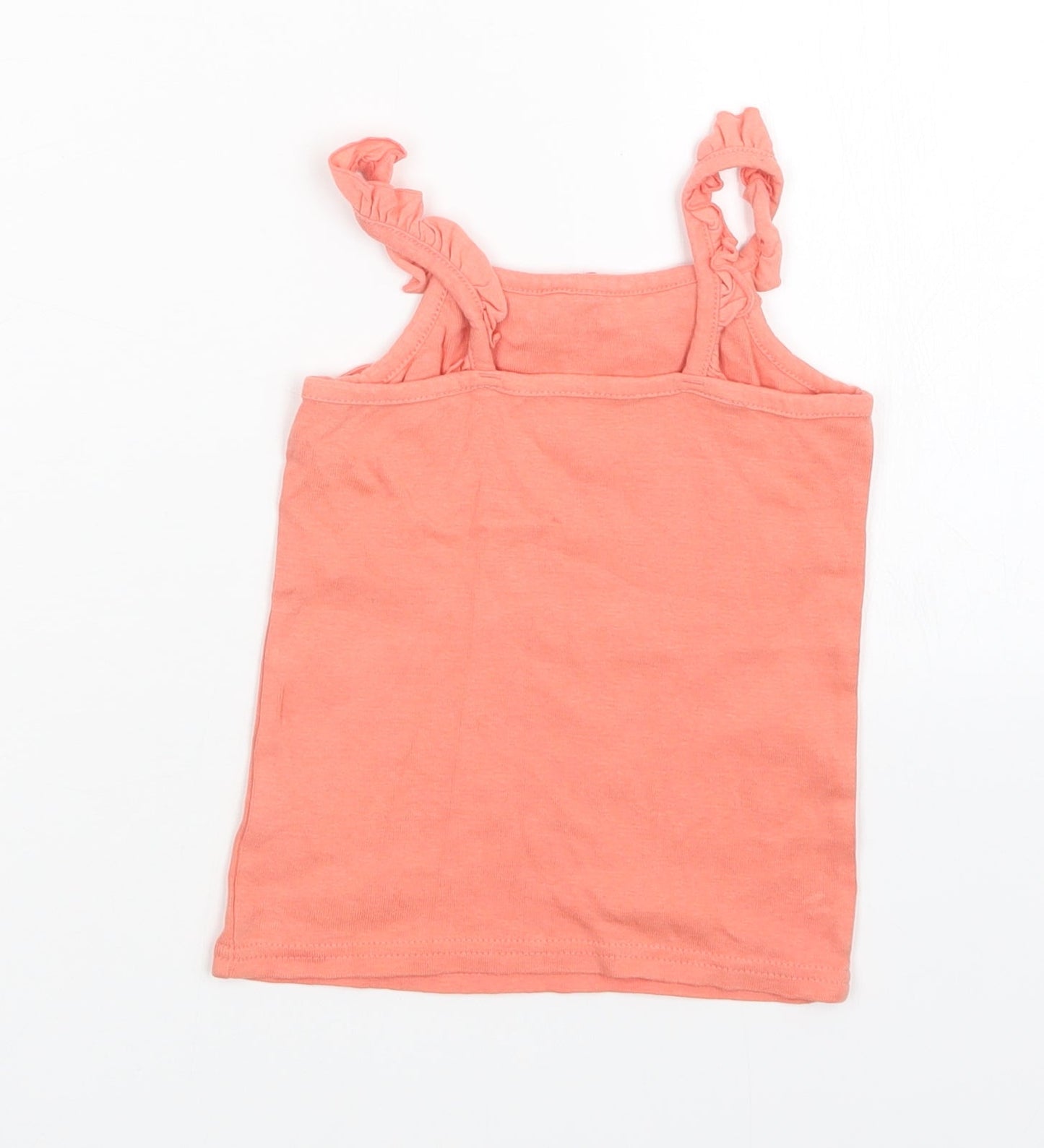 Matalan Girls Orange   Basic Tank Size 2-3 Years