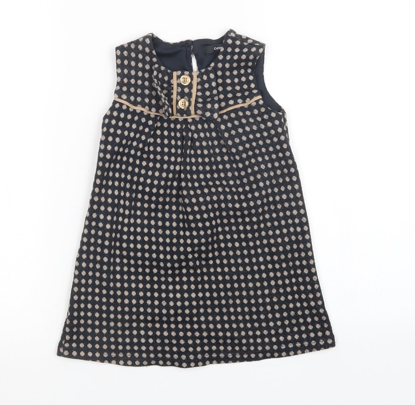 George Girls Multicoloured Plaid  A-Line  Size 2-3 Years