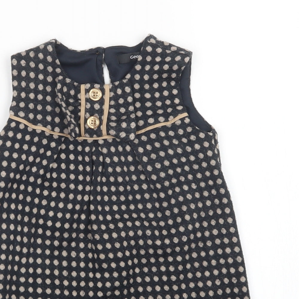 George Girls Multicoloured Plaid  A-Line  Size 2-3 Years