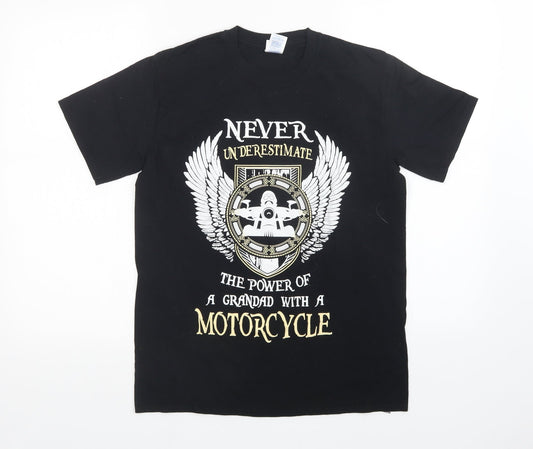 Gildan Mens Black    T-Shirt Size M