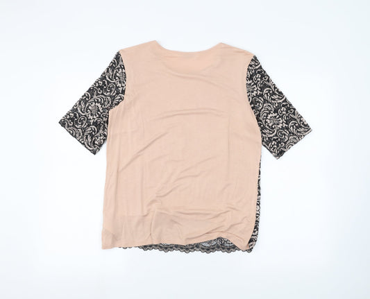 Marks and Spencer Womens Pink   Basic T-Shirt Size 10