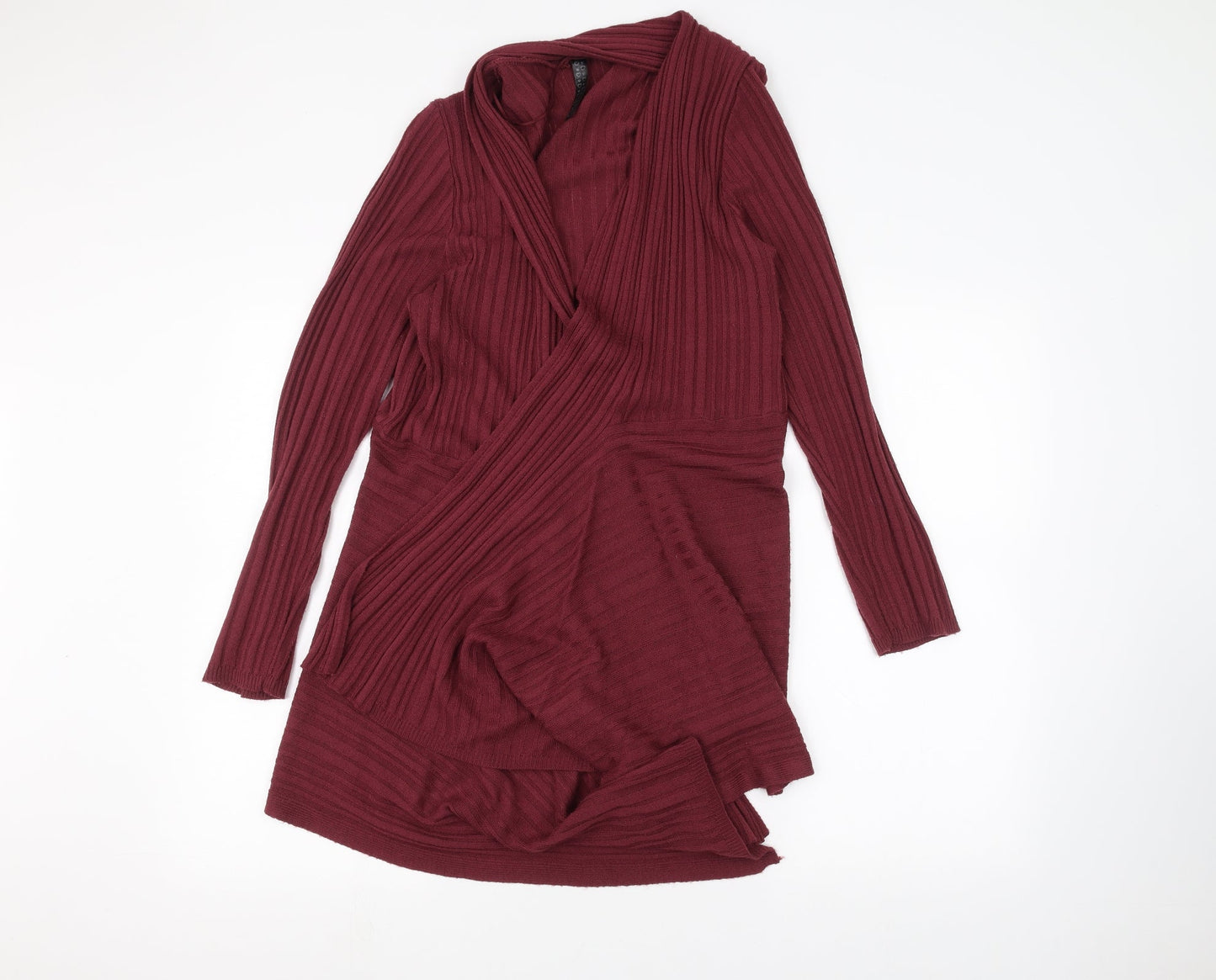 Preworn Womens Red   Cardigan Jumper Size 10