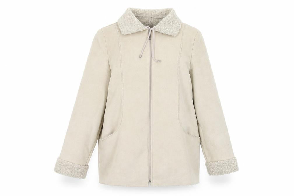 Womens UK Size 14  Lakeland Beige Polyester Jacket