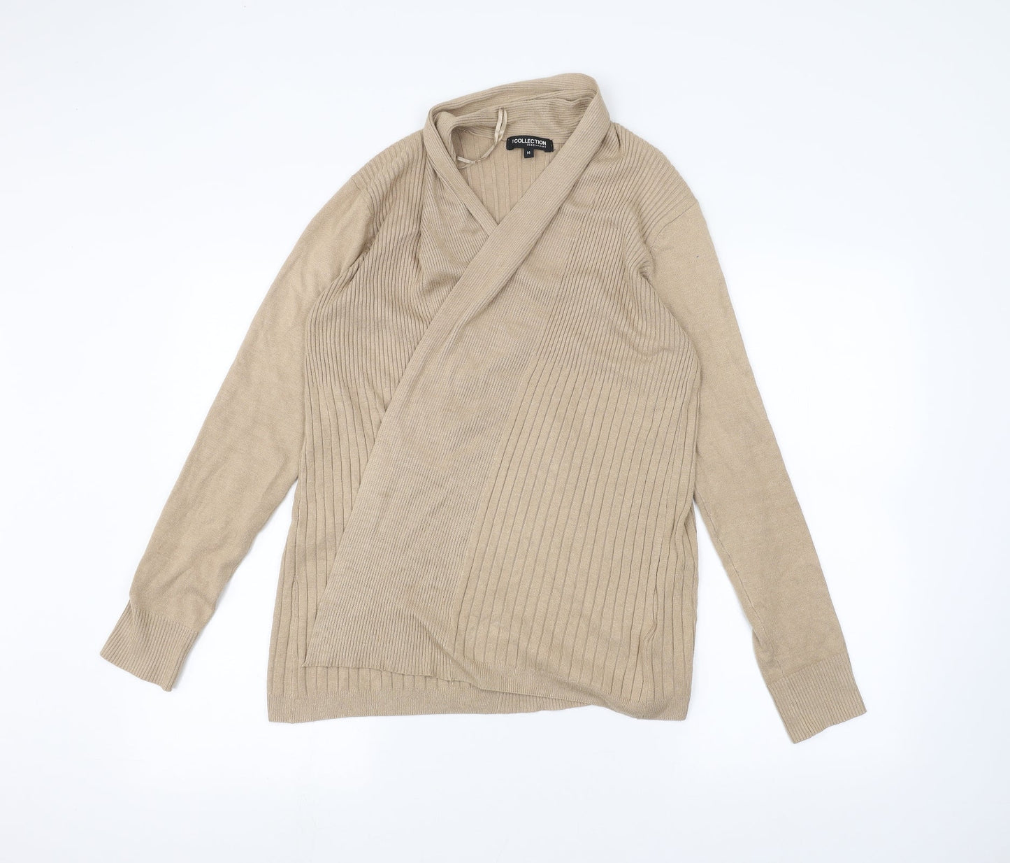Debinhams Womens Brown   Cardigan Jumper Size 14