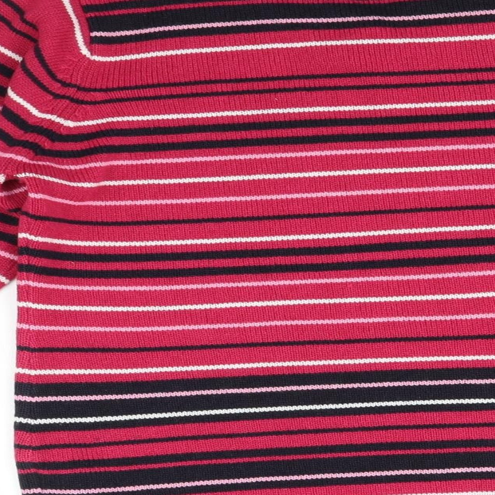 EWM Womens Multicoloured Striped  Pullover Sweatshirt Size S
