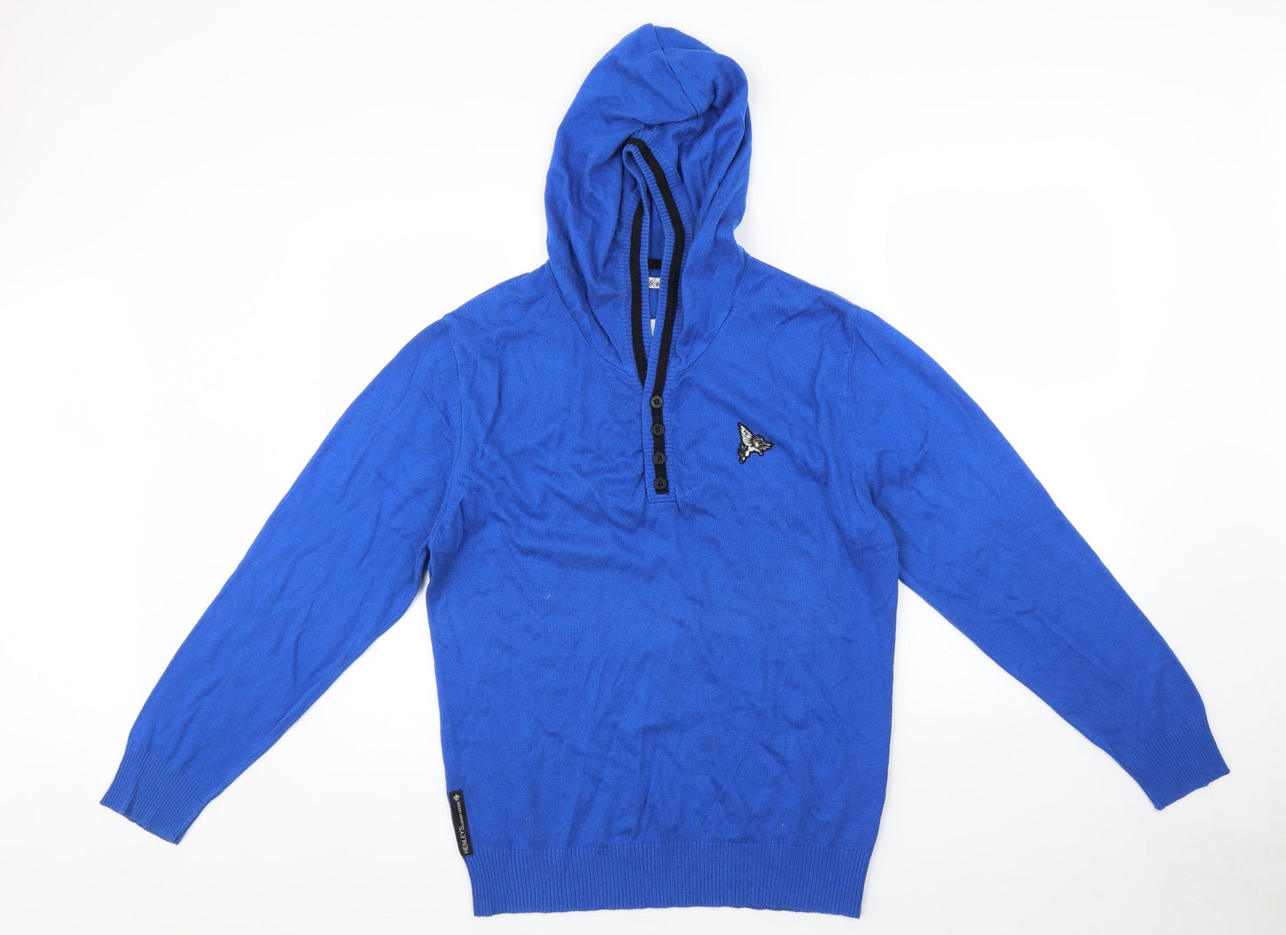 Henleys Womens Blue   Pullover Hoodie Size 4