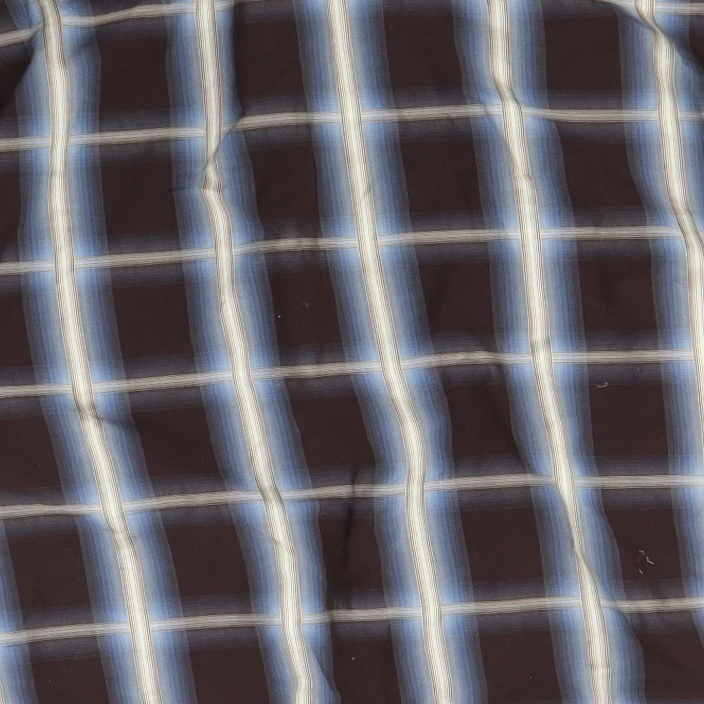 NEXT Mens Multicoloured Check   Button-Up Size L