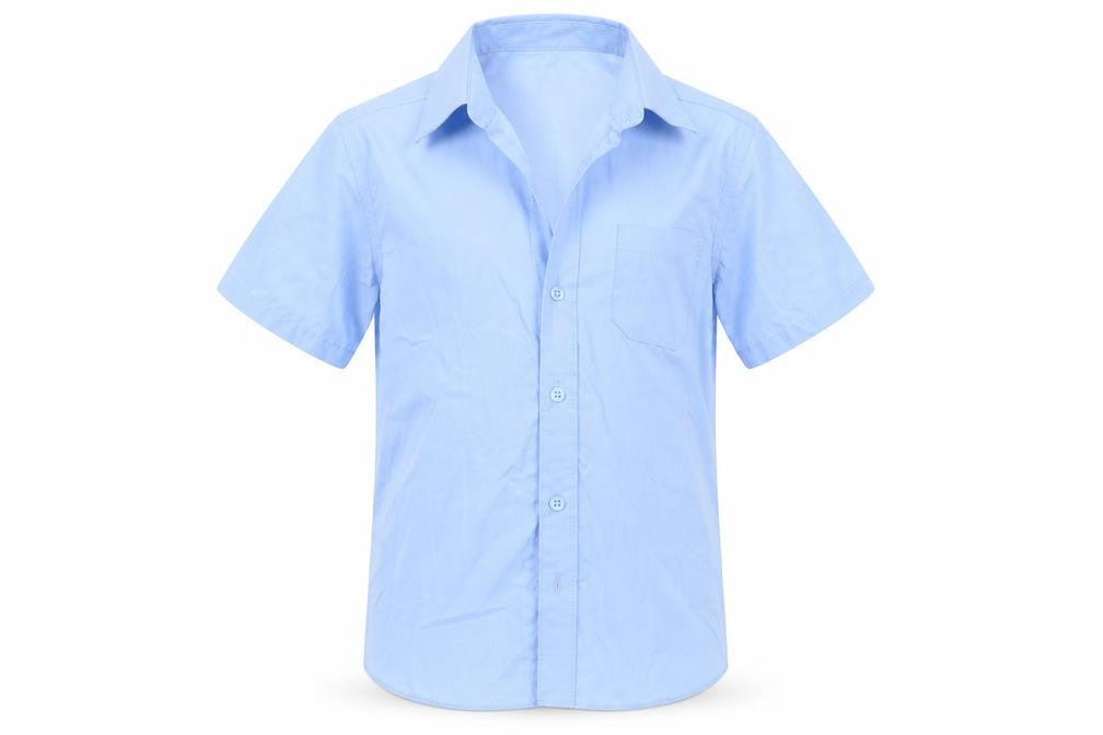 Marks and Spencer Boys Blue    Button-Up Size 5-6 Years  - School