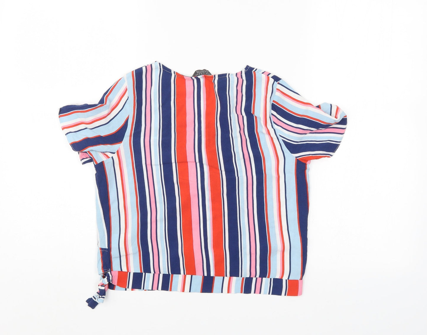 Primark Girls Multicoloured Striped  Wrap Blouse Size 12-13 Years
