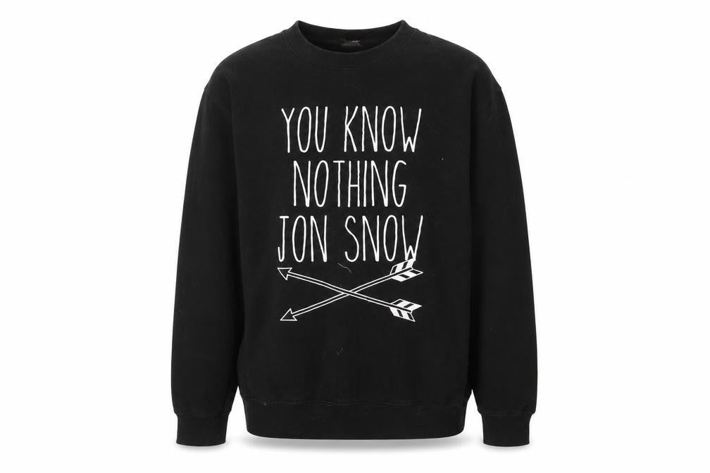 Just Hoods Mens Black   Pullover Sweatshirt Size M