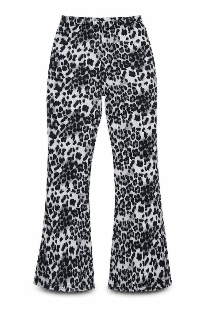 Prety Little Thing Womens Grey Animal Print  Sweatpants Trousers Size 12 L33 in