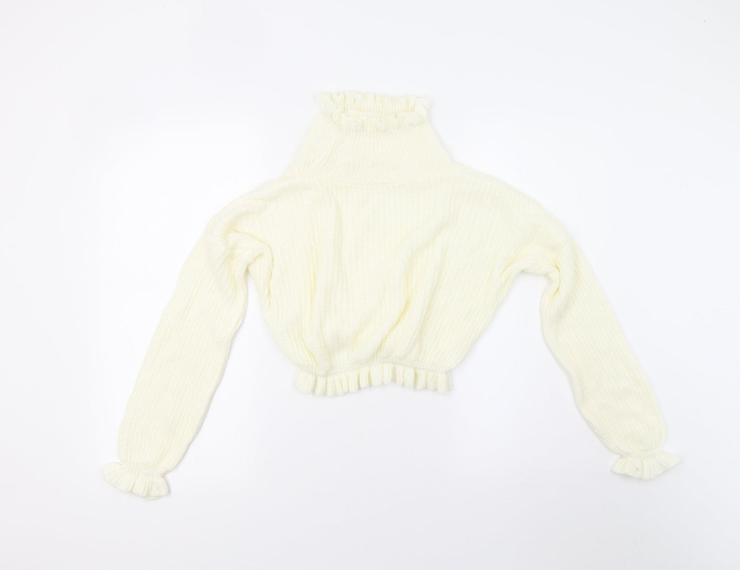 Preworn Womens Ivory  Knit Pullover Jumper Size S