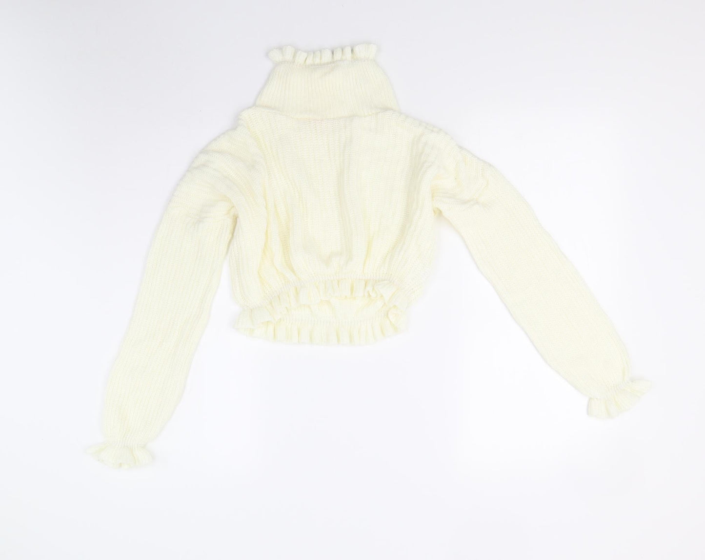 Preworn Womens Ivory  Knit Pullover Jumper Size S