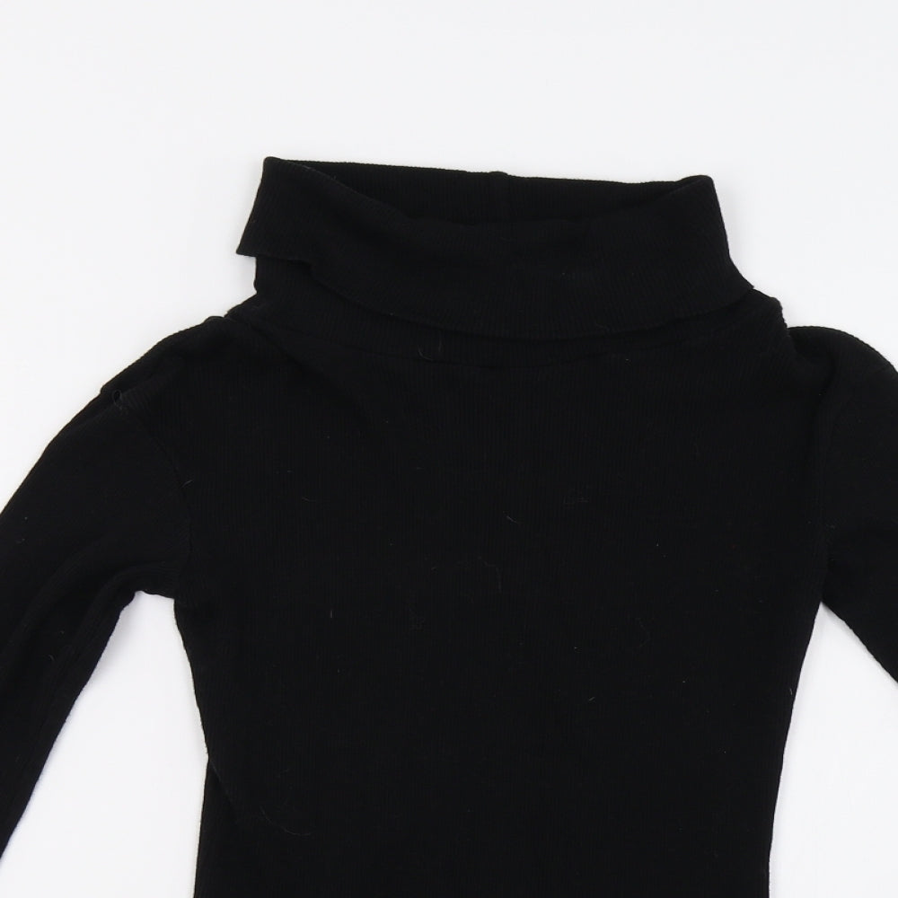 Preworn Womens Black  Knit Pullover Jumper Size M