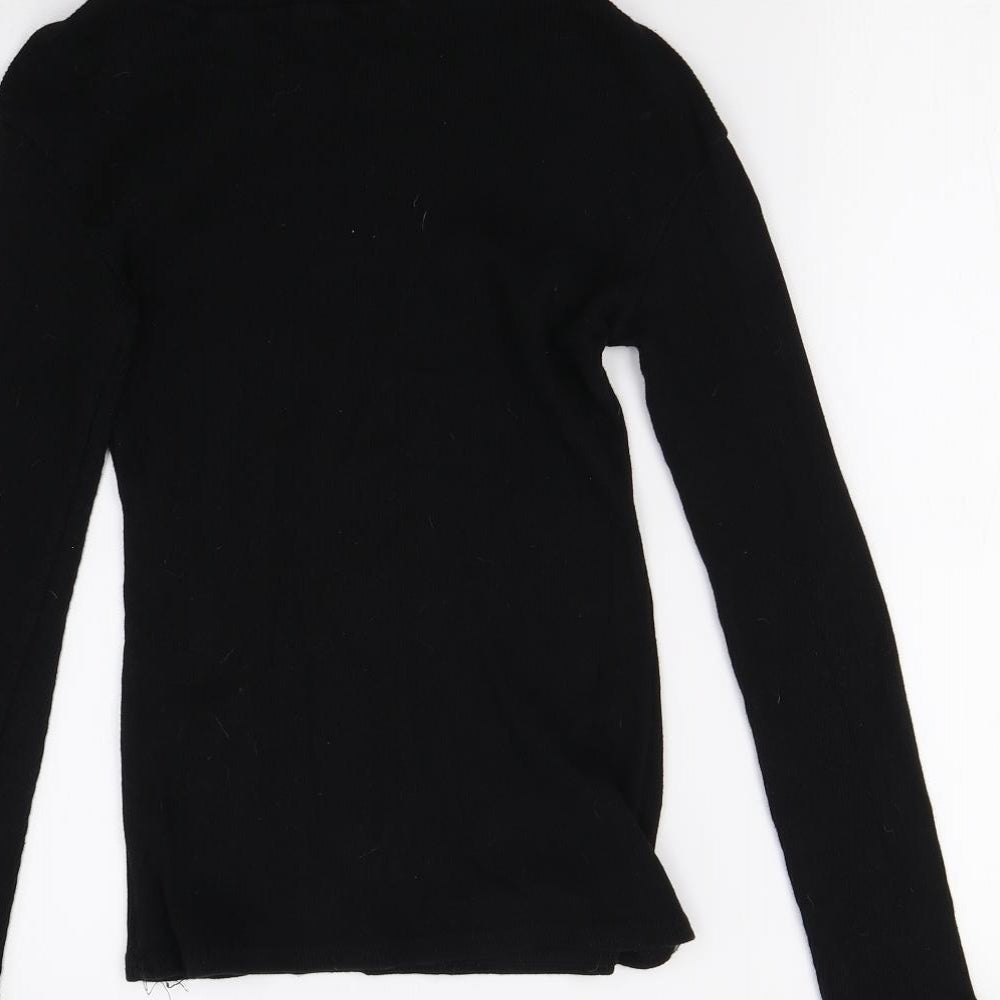 Preworn Womens Black  Knit Pullover Jumper Size M