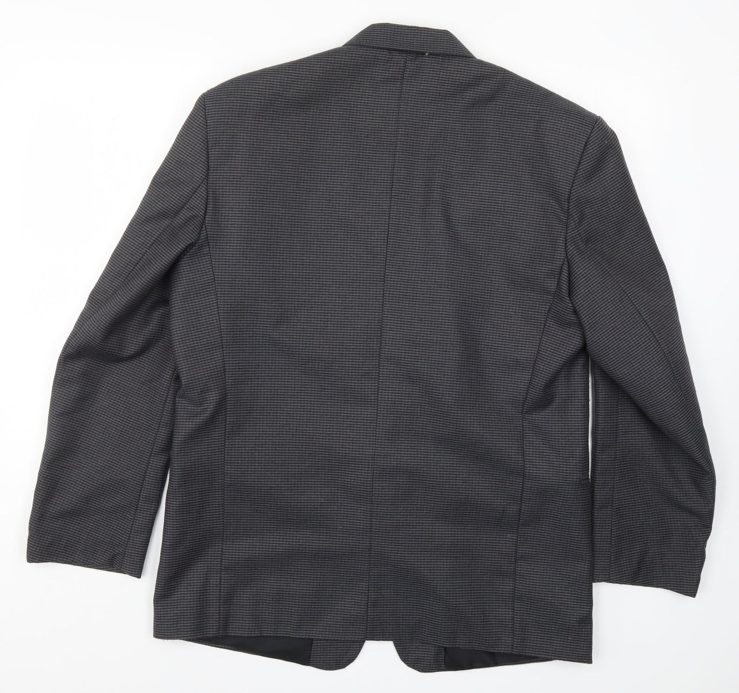 Preworn Mens Grey Striped  Jacket Suit Jacket Size 40