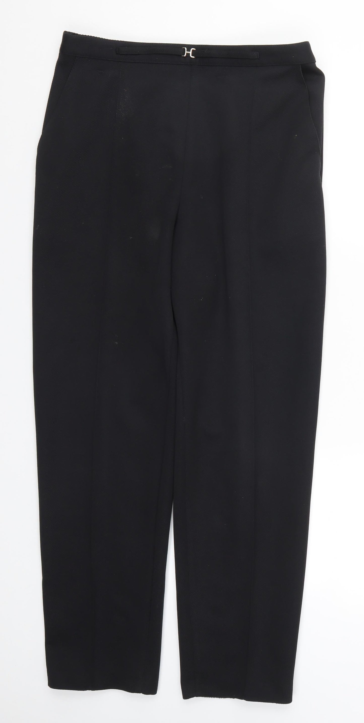 Marks and Spencer Womens Black   Trousers  Size 16 L28 in