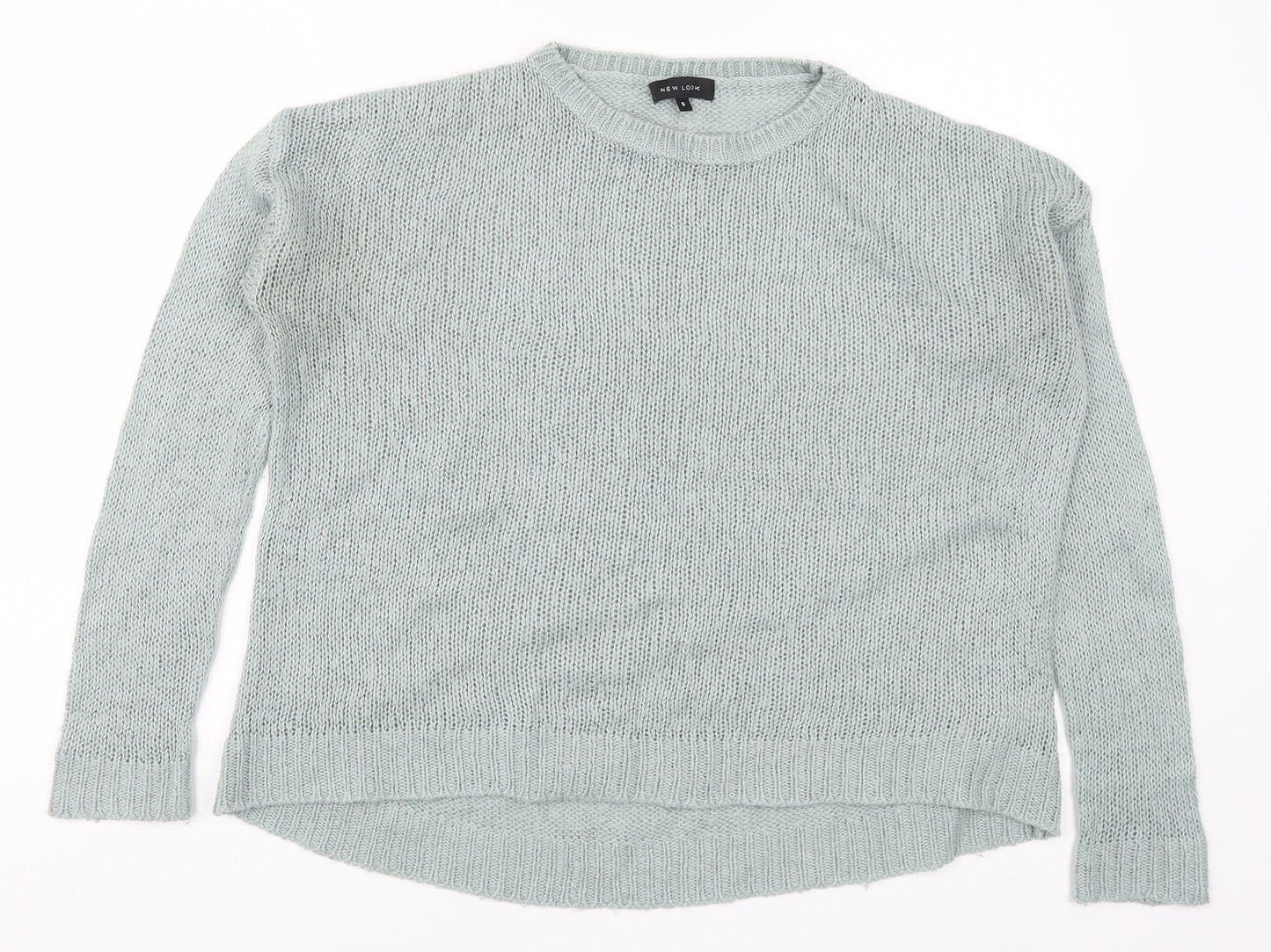 New Look Womens Blue  Knit Pullover Jumper Size S