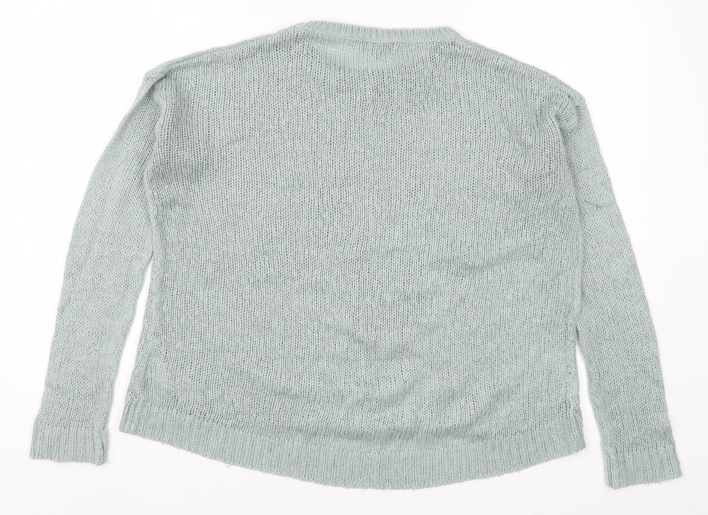 New Look Womens Blue  Knit Pullover Jumper Size S