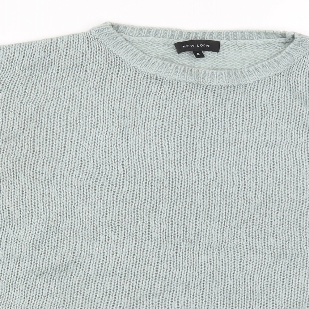 New Look Womens Blue  Knit Pullover Jumper Size S