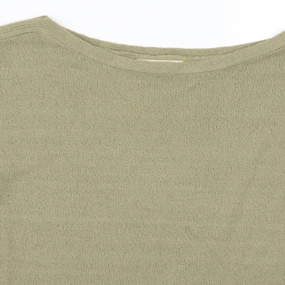 Collections Womens Green  Knit Pullover Jumper Size M