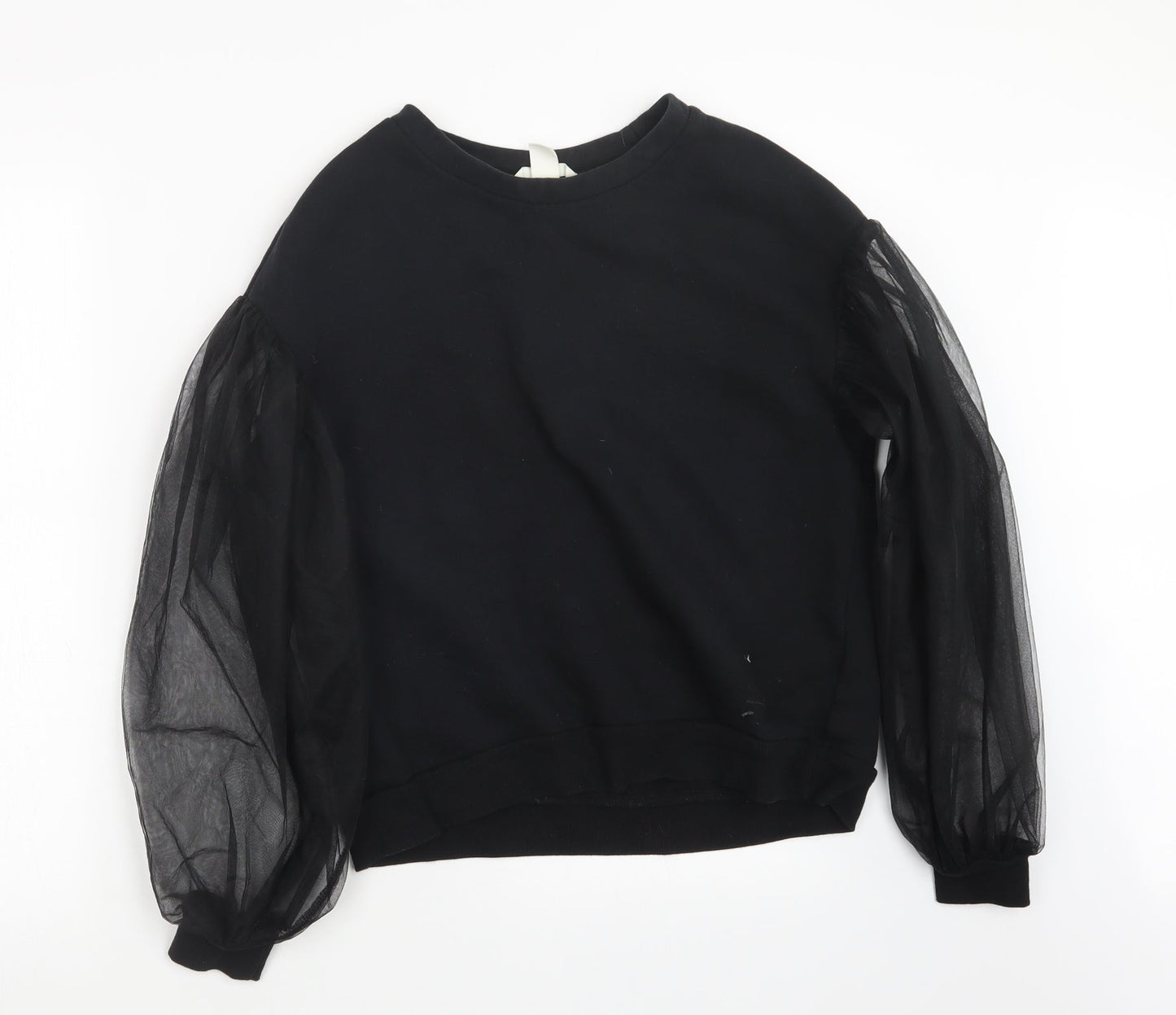 H&M Womens Black  Knit Pullover Jumper Size S