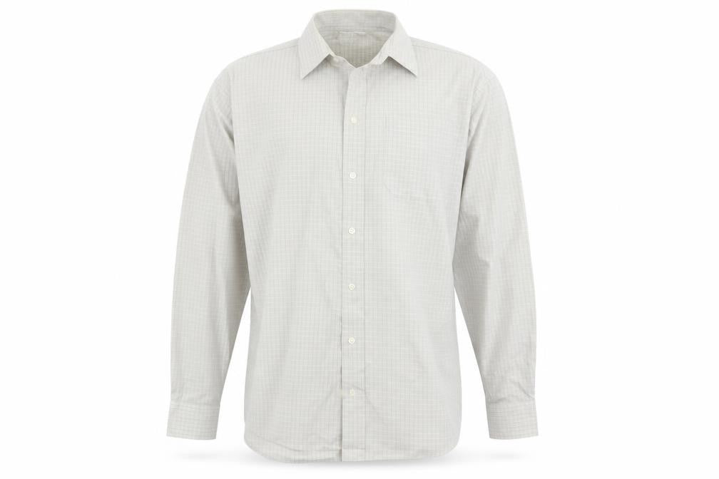 Marks and Spencer Mens Grey Check   Button-Up Size 15