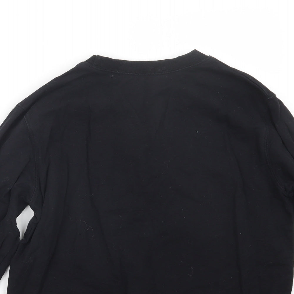 Preworn Womens Black  Knit Pullover Jumper Size M
