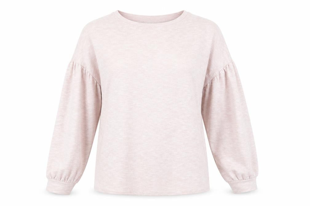 Front view of Papaya women’s pink knit jumper, size M